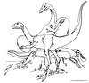 l&aacute;mina para imprimir y colorear dinosaurio oviraptor